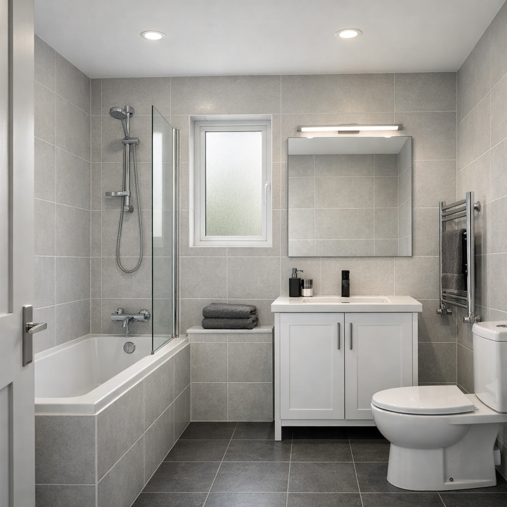 Standard bathroom design example